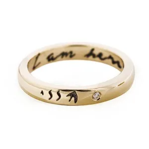 10K Gold I Am Here Band