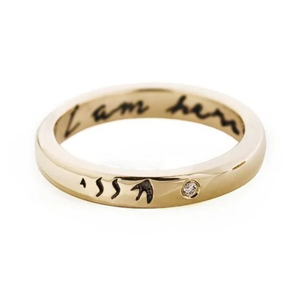 10K Gold I Am Here Band