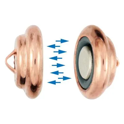 11mm Copper Plated Magnetic Clasp