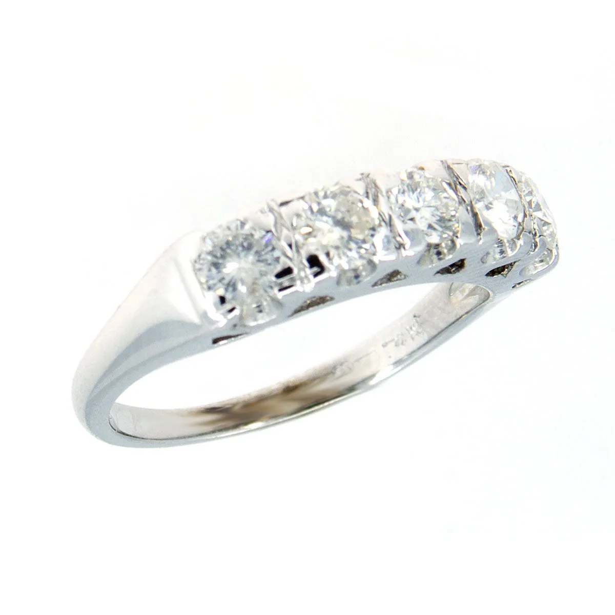 1950s 3/4ct Diamond Anniversary Band