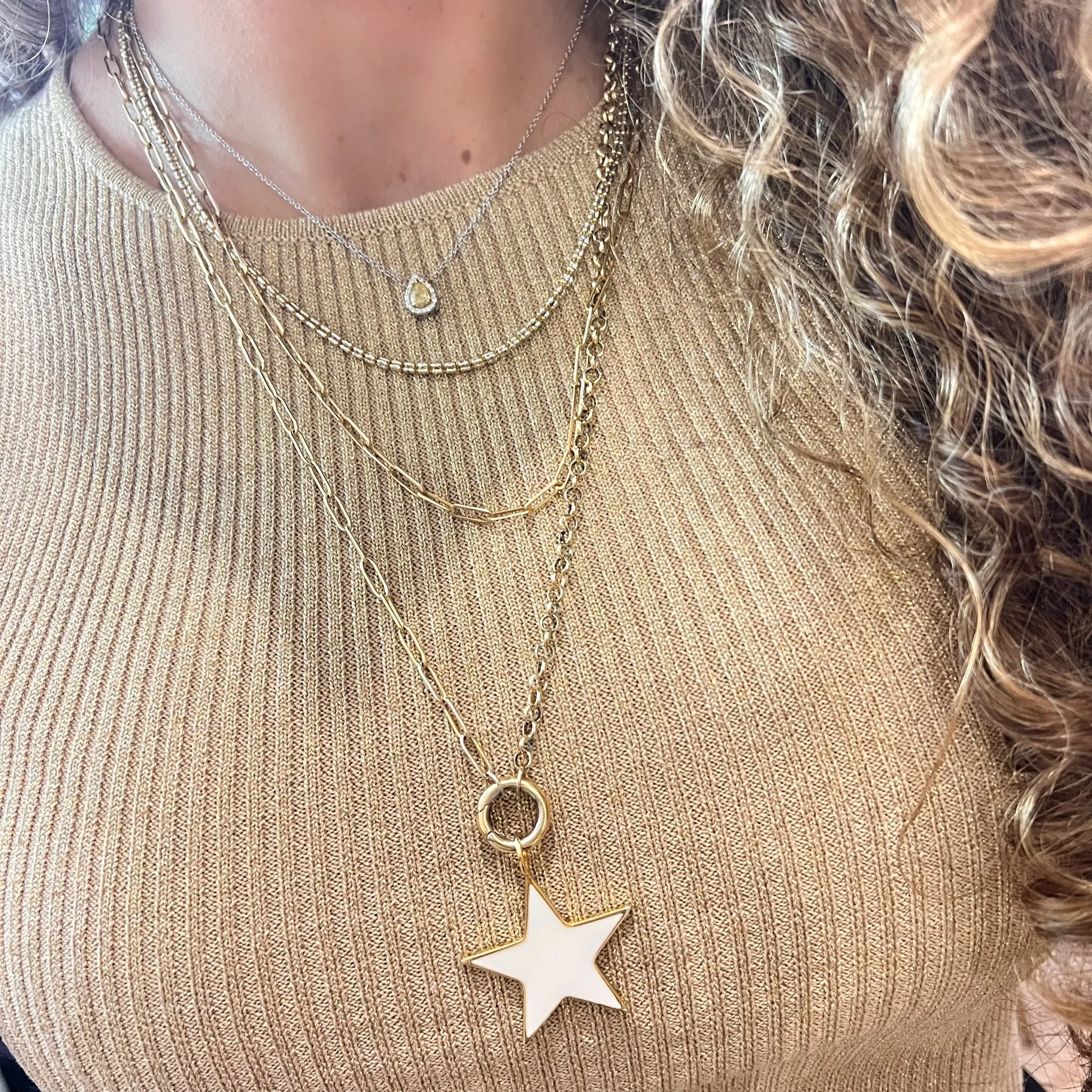 2.7mm Two Tone Fancy Iced Chain