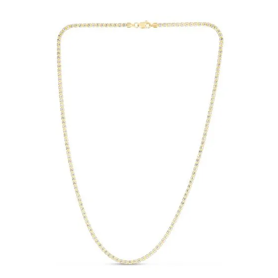 2.7mm Two Tone Fancy Iced Chain
