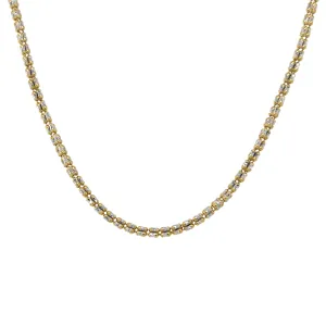 2.7mm Two Tone Fancy Iced Chain