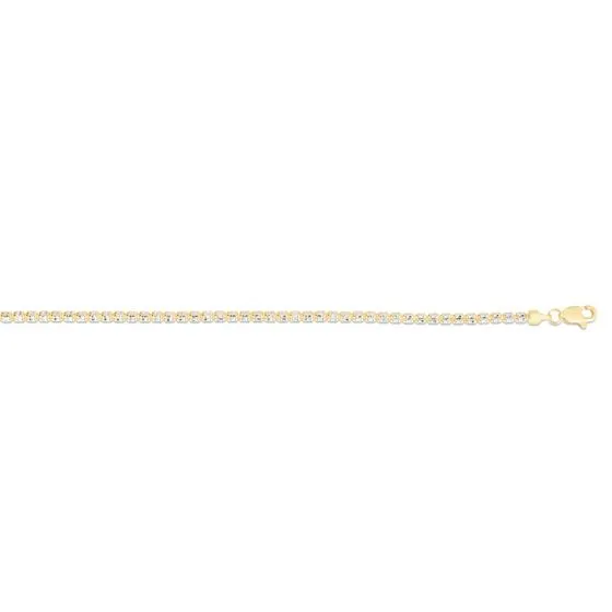 2.7mm Two Tone Fancy Iced Chain