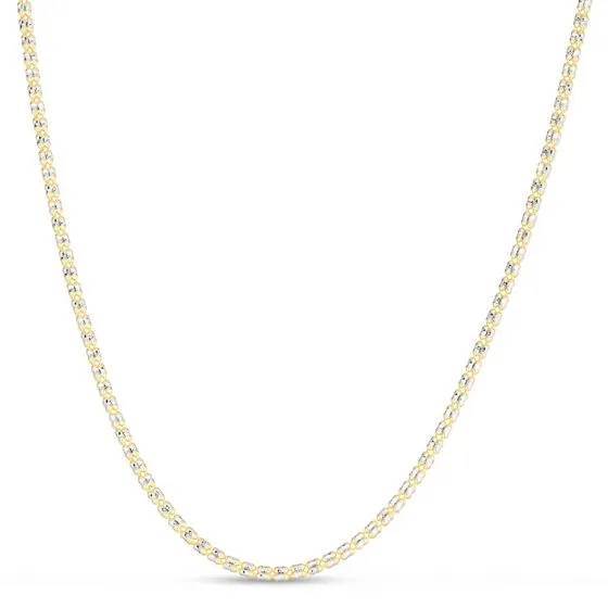 2.7mm Two Tone Fancy Iced Chain