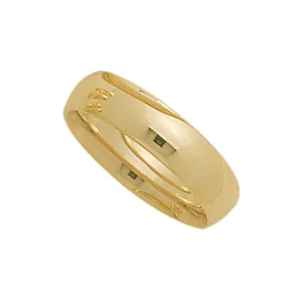 7MM  LADIES TIFFANY C/ CURVE WEDDING BAND