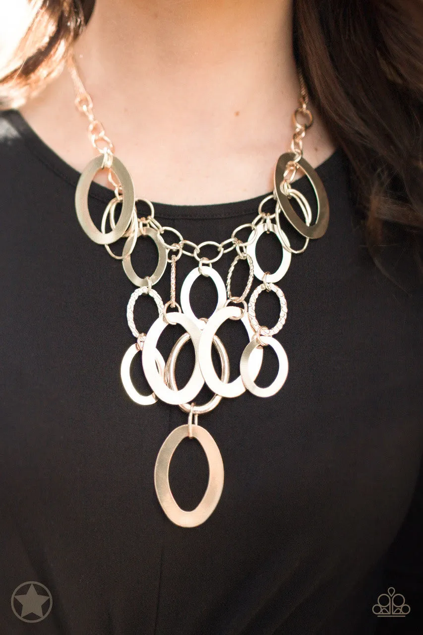 A Golden Spell Gold Paparazzi Necklace