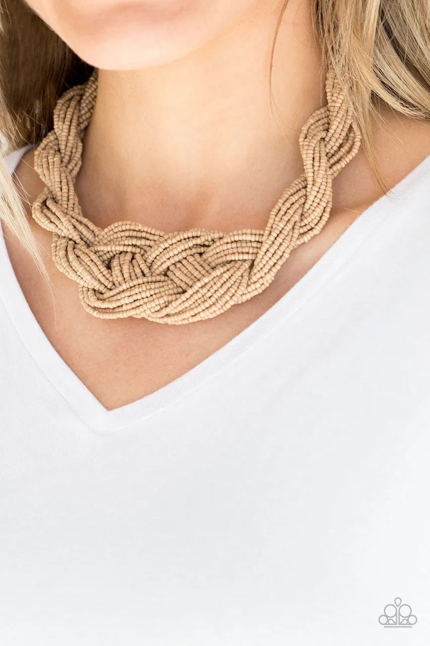 A Standing Ovation Brown Paparazzi Necklace