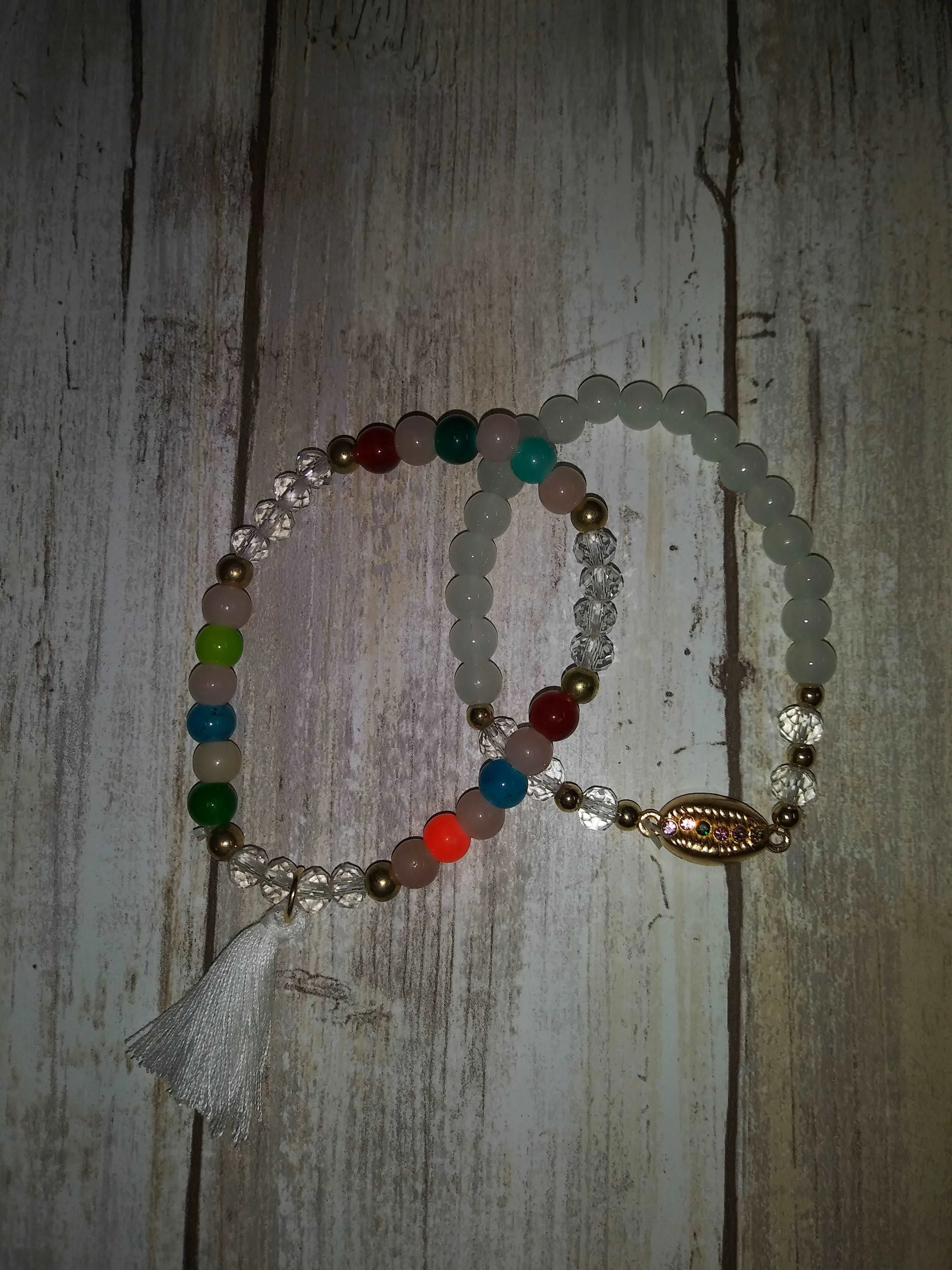 Bead & Tassel Bracelet Set