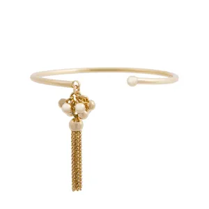 Bead Cluster Tassel Cuff
