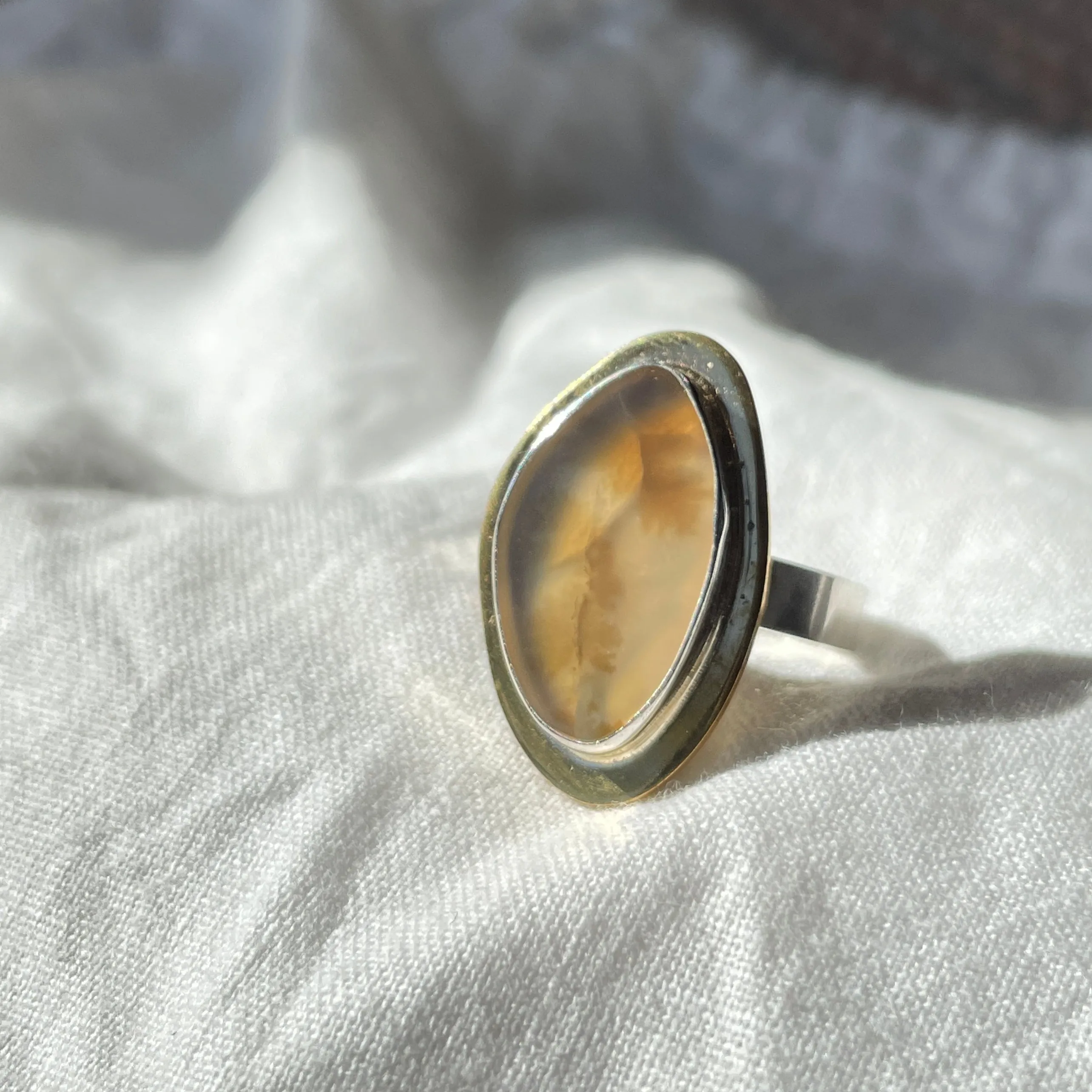 Bent Feathers ring