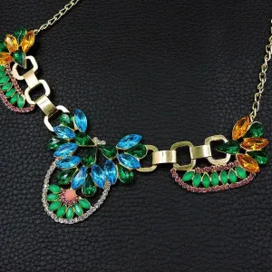 Betsey Johnson Multi-Color Crystal Necklace
