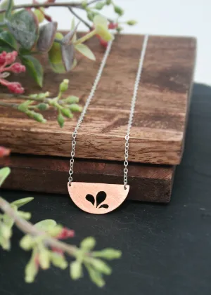 Botanical splash small Curve necklace