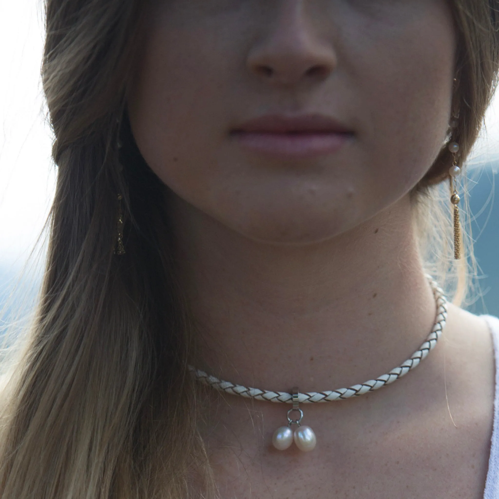 Braided Leather Bracelet/Choker