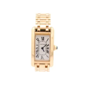 Cartier Tank Americaine 18K Gold Ladies Watch Ref. 2482