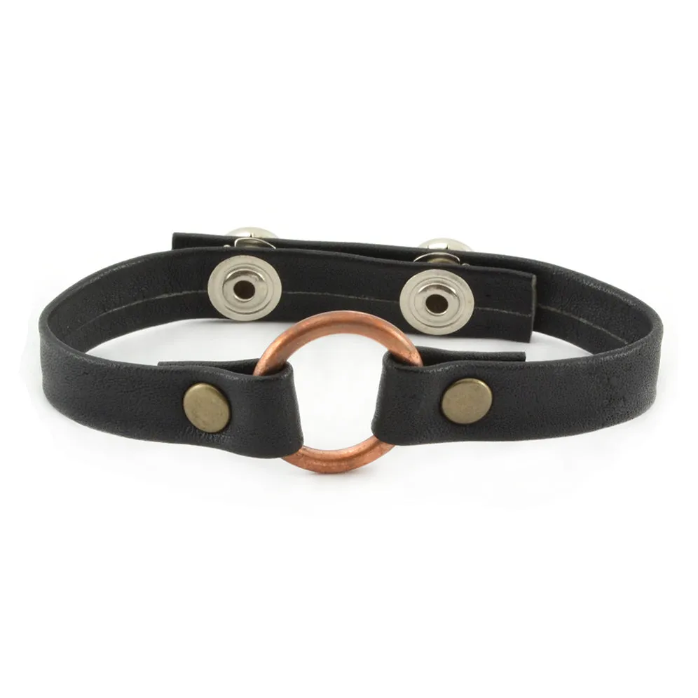 Copper Bridle Leather Bracelet