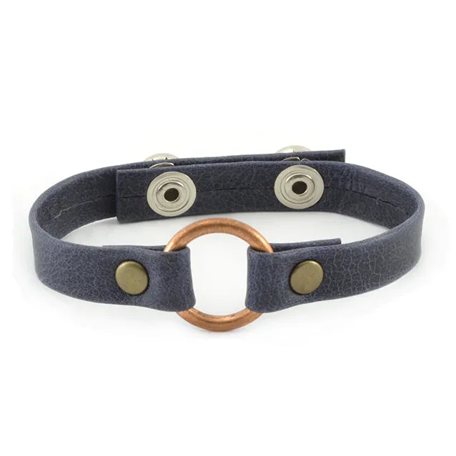 Copper Bridle Leather Bracelet