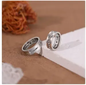 Couples Bands Engagement Ring