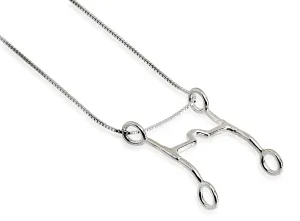 Curb Bit Necklace, Sterling Silver