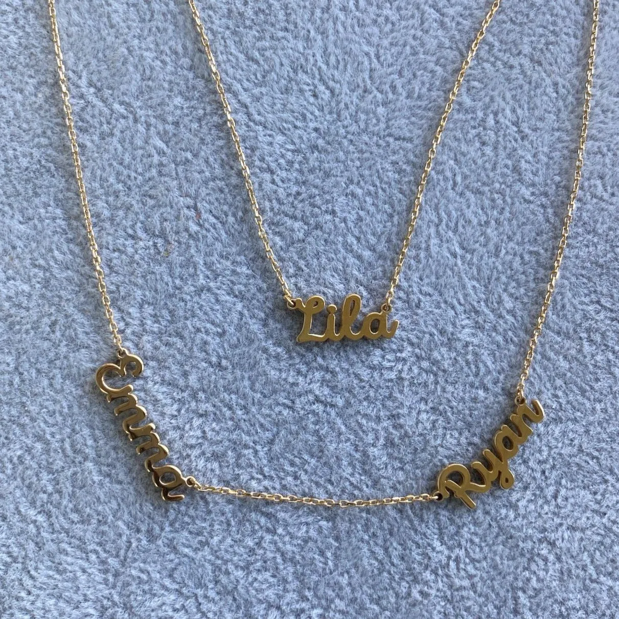Cursive Single or Multiple Name Necklace