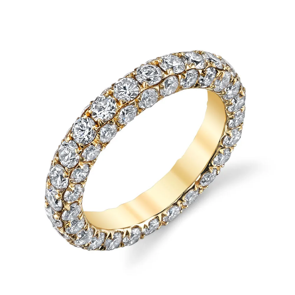 DIAMOND 3 SIDED ETERNITY BAND