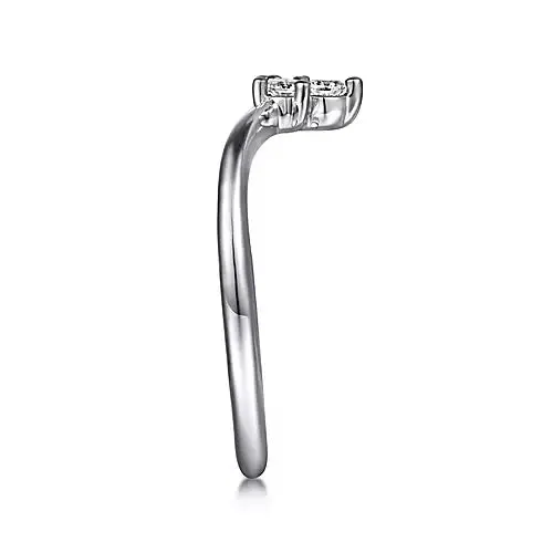 Drew - 14K White Gold Diamond Anniversary Band By Gabriel & Co.