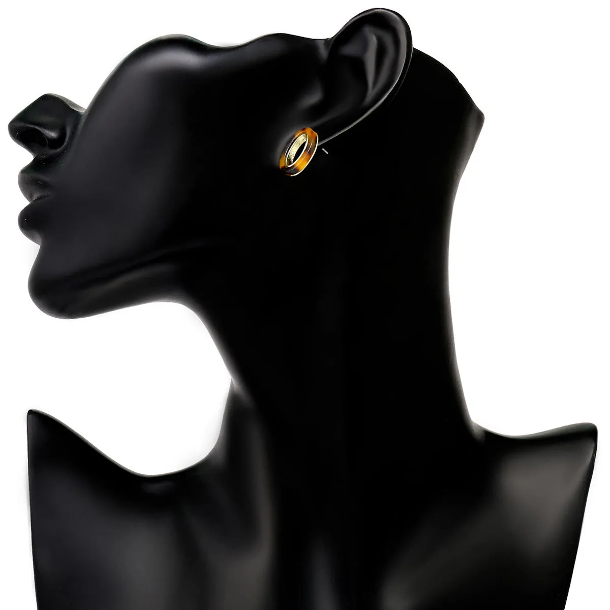 Elegant Leopard Print Stud Earrings for Women
