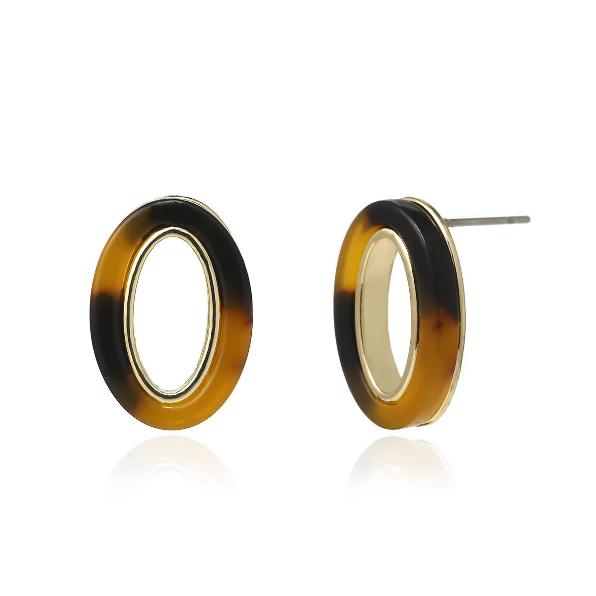Elegant Leopard Print Stud Earrings for Women