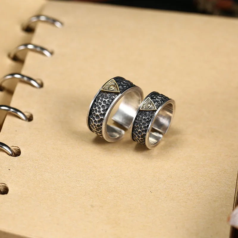 Engraved Cute Matching Wedding Bands for Couple
