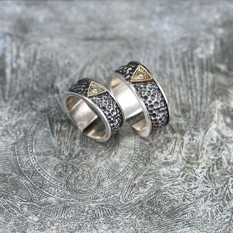 Engraved Cute Matching Wedding Bands for Couple