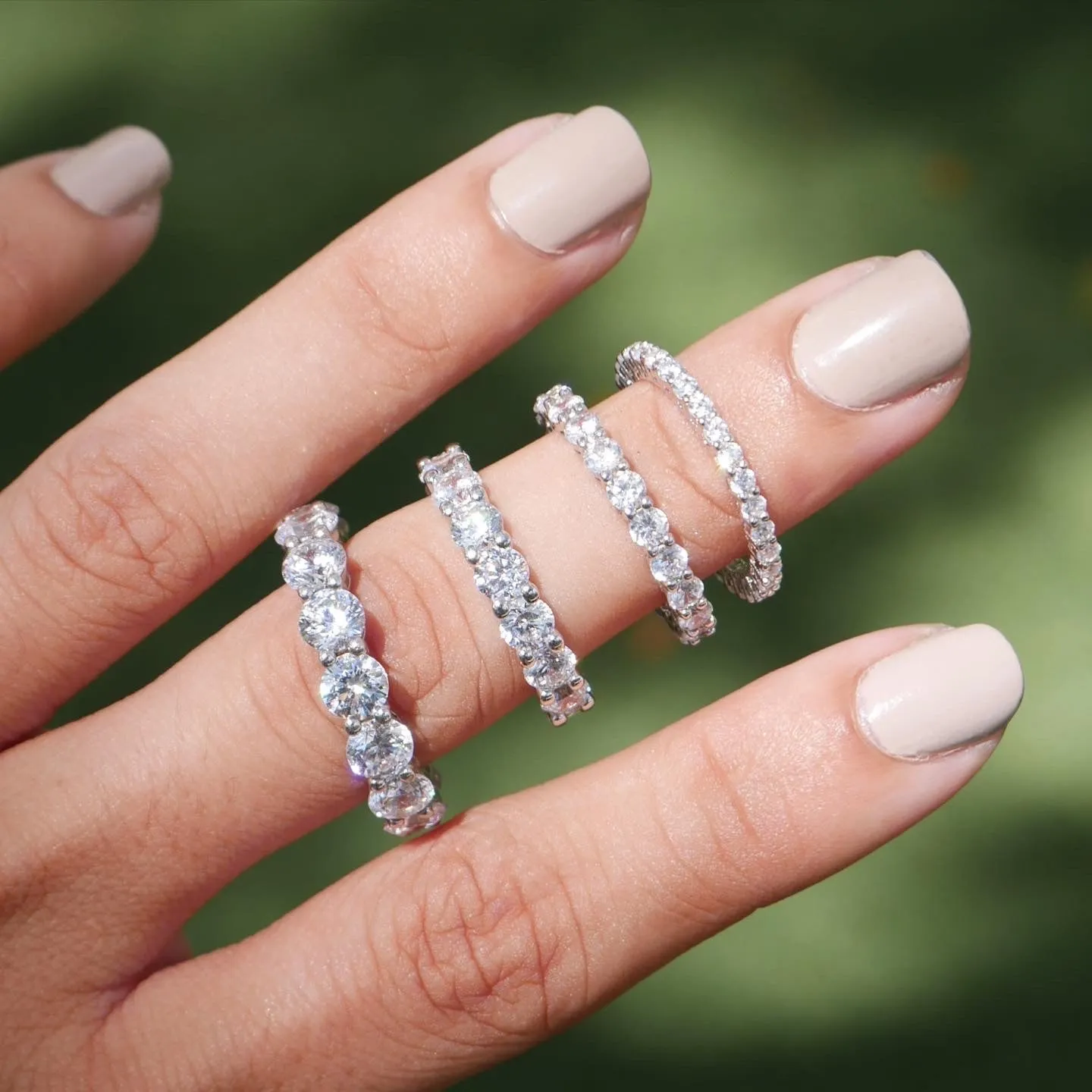 Eternity Ring 925 Sterling Silver Fashionista Women's Fine Jewelry Engagement Rings & Fashion  KESLEY