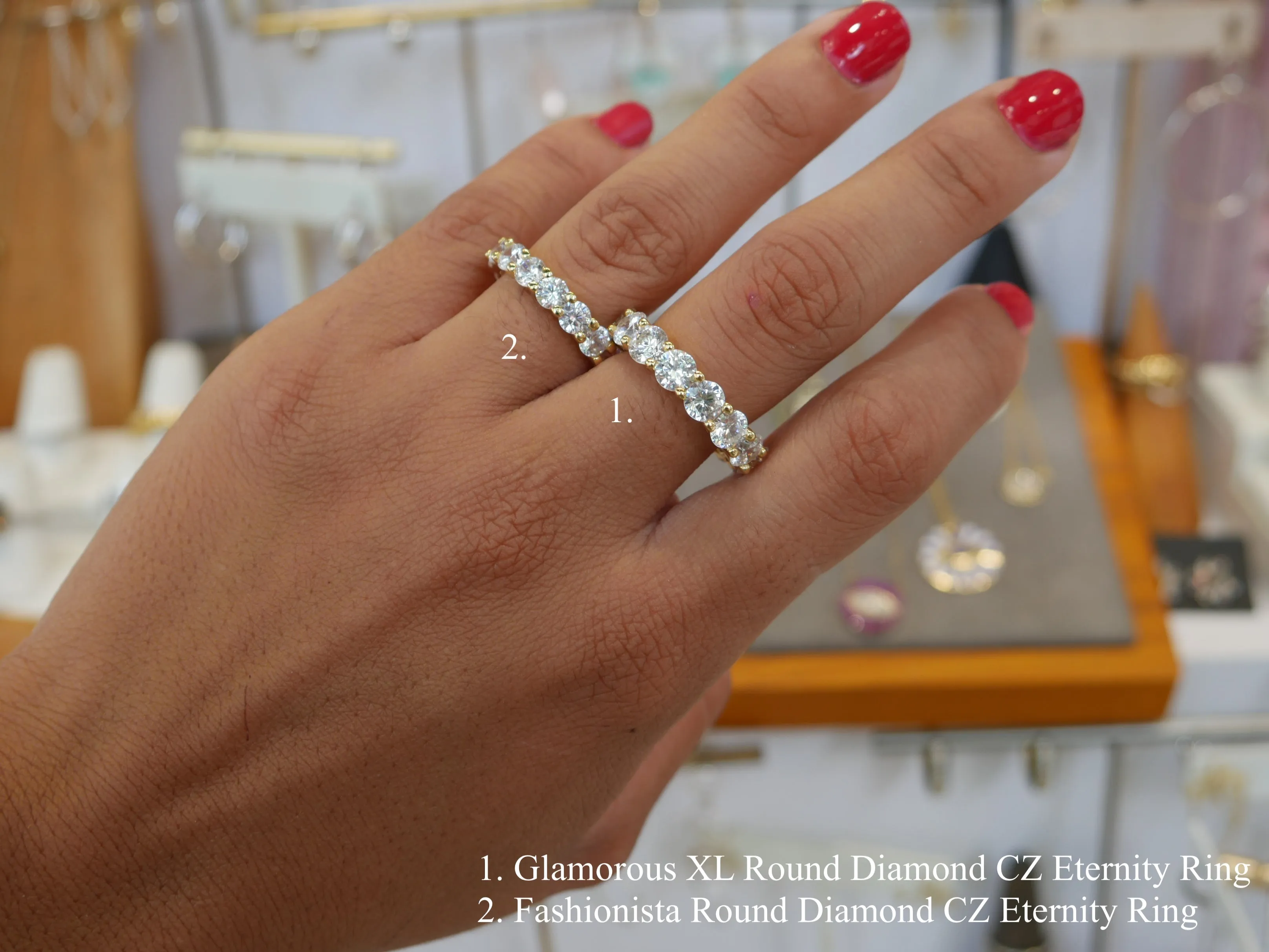 Eternity Ring 925 Sterling Silver Fashionista Women's Fine Jewelry Engagement Rings & Fashion  KESLEY