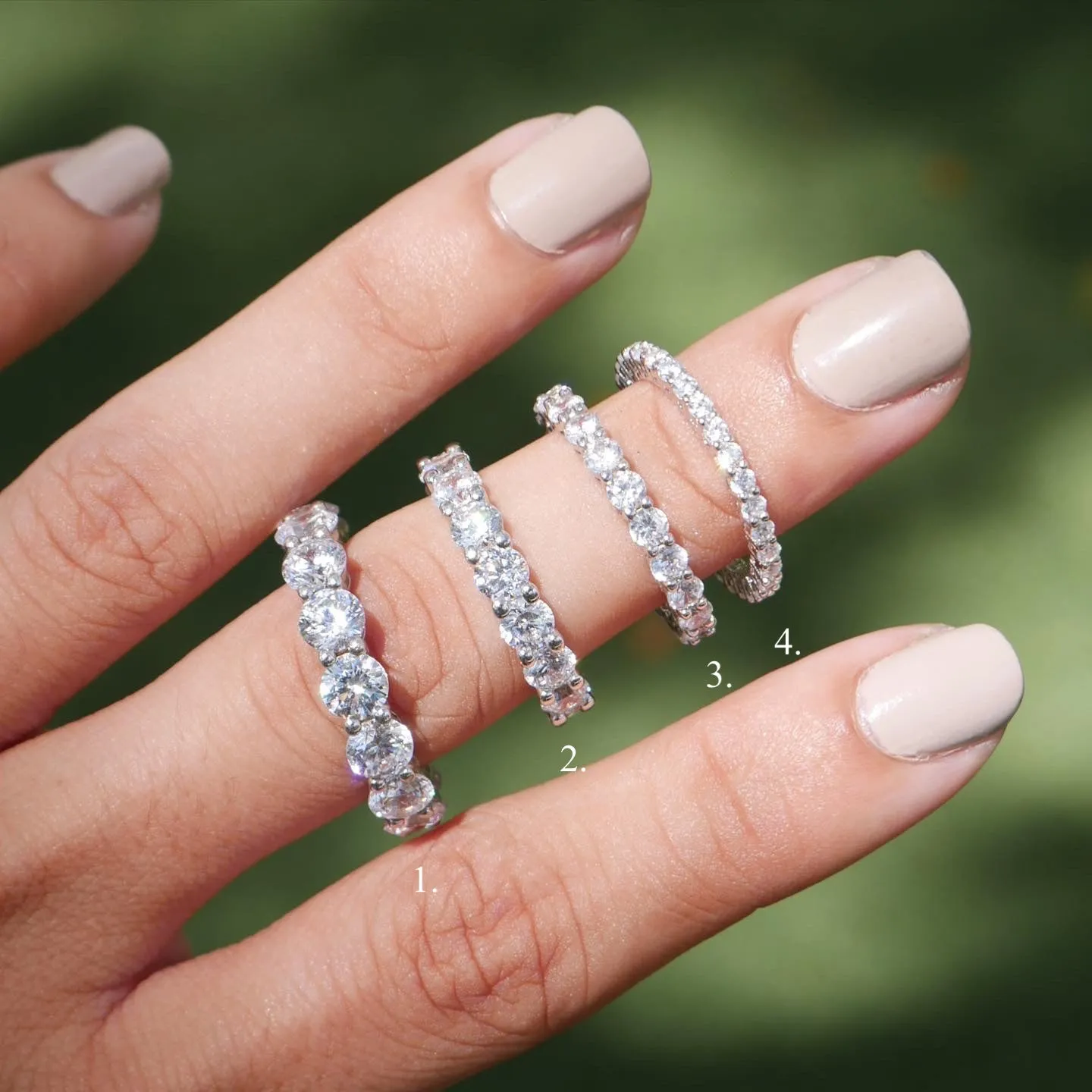 Eternity Ring 925 Sterling Silver Fashionista Women's Fine Jewelry Engagement Rings & Fashion  KESLEY