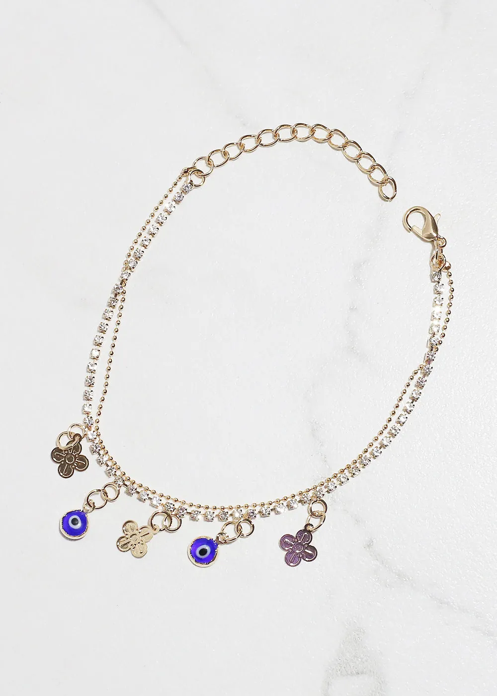 Evil Eye & Lucky Charm Anklet