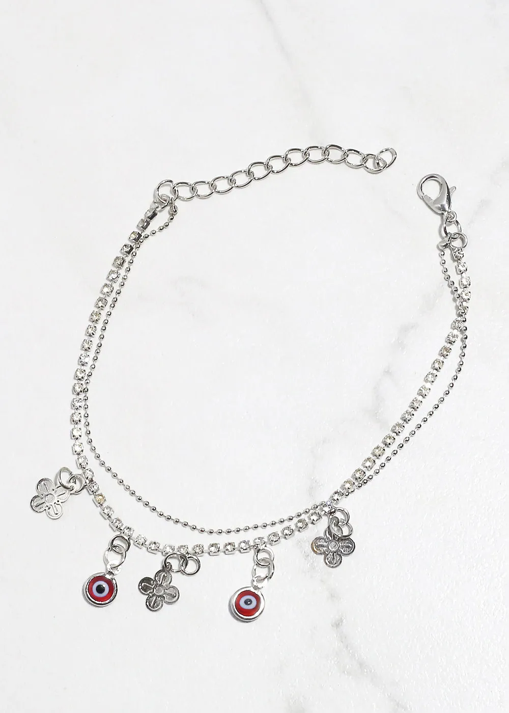 Evil Eye & Lucky Charm Anklet