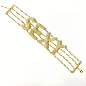 FASHION NECKLACE - STYLE 12 - SEXY - GOLD