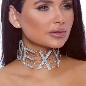 FASHION NECKLACE - STYLE 12 - SEXY - SILVER