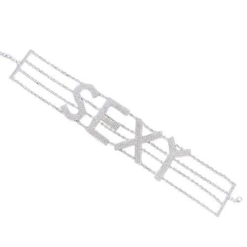 FASHION NECKLACE - STYLE 12 - SEXY - SILVER