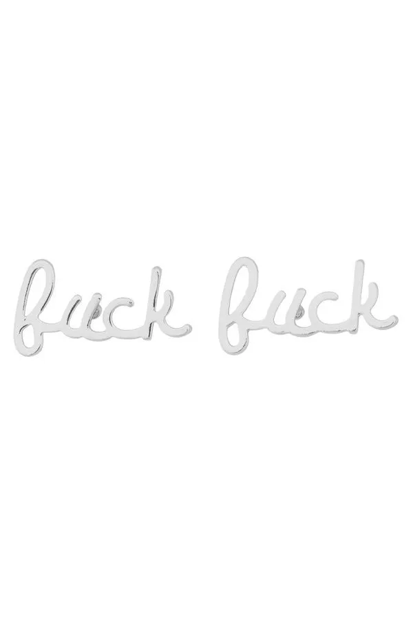 F*ck Stud Earrings