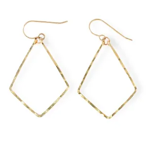 Four Corner Hoop Earrings