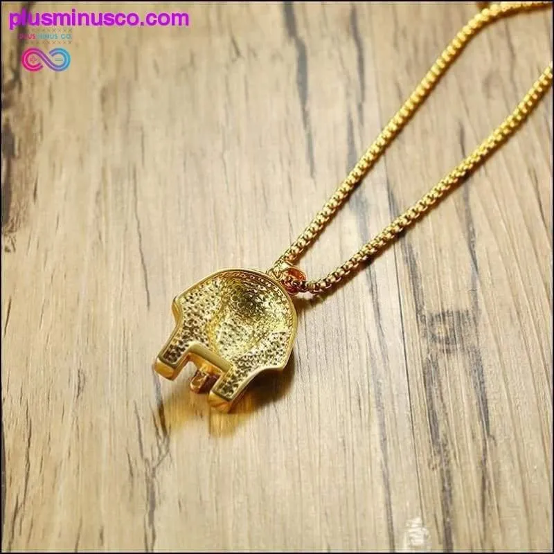 Gold Color Egyptian Pharaoh Pendant Necklace for Men