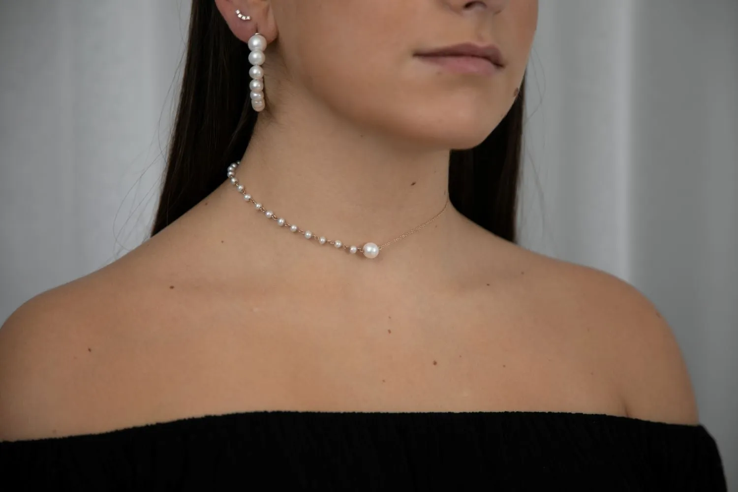 Half Pearl Half Chain