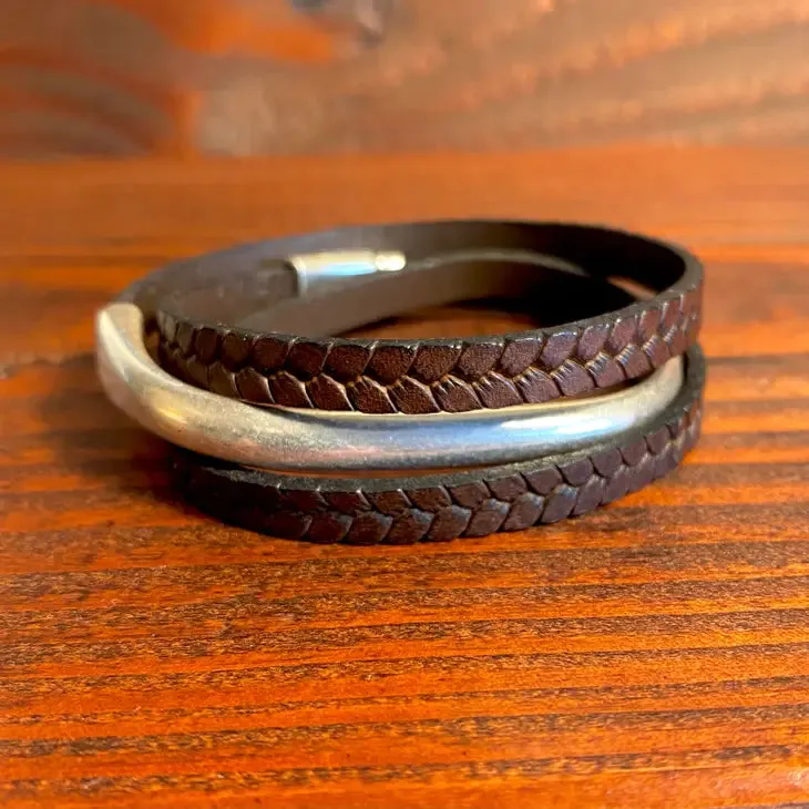 Heavy Bar Wrap Bracelet