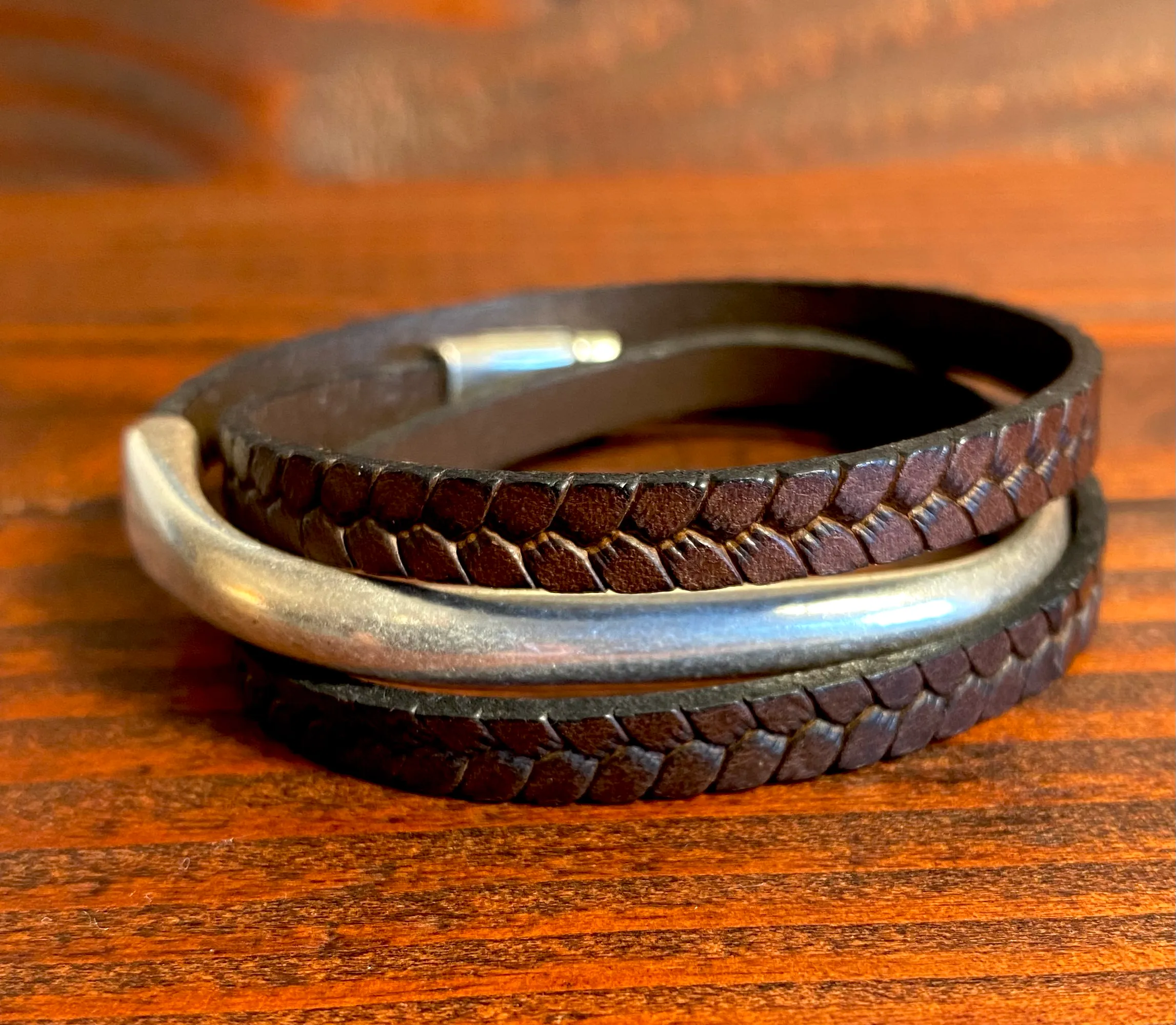 Heavy Bar Wrap Bracelet