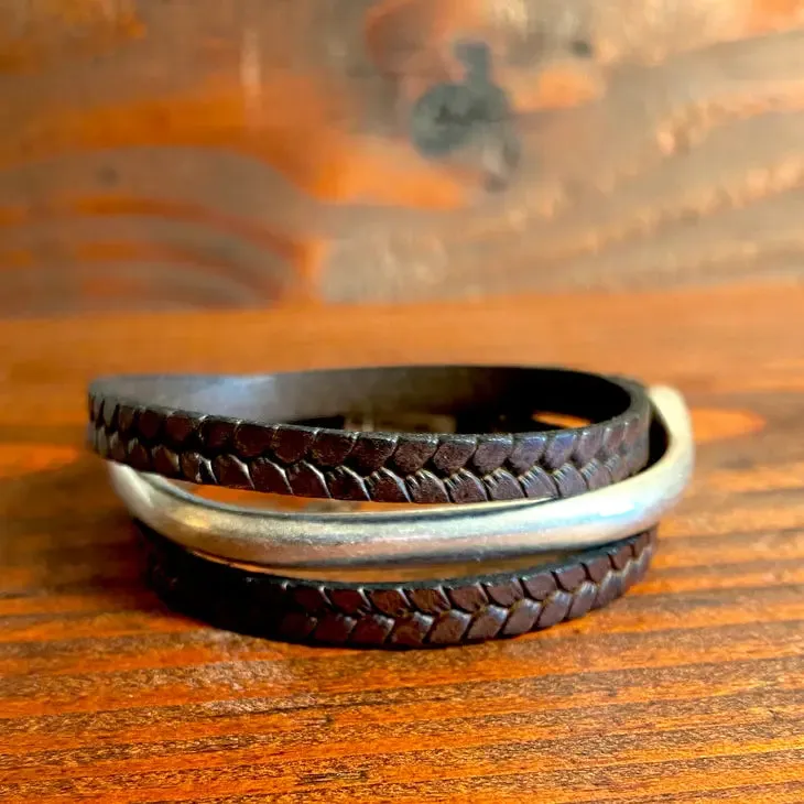 Heavy Bar Wrap Bracelet