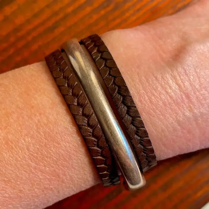 Heavy Bar Wrap Bracelet
