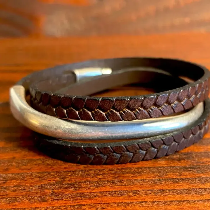 Heavy Bar Wrap Bracelet