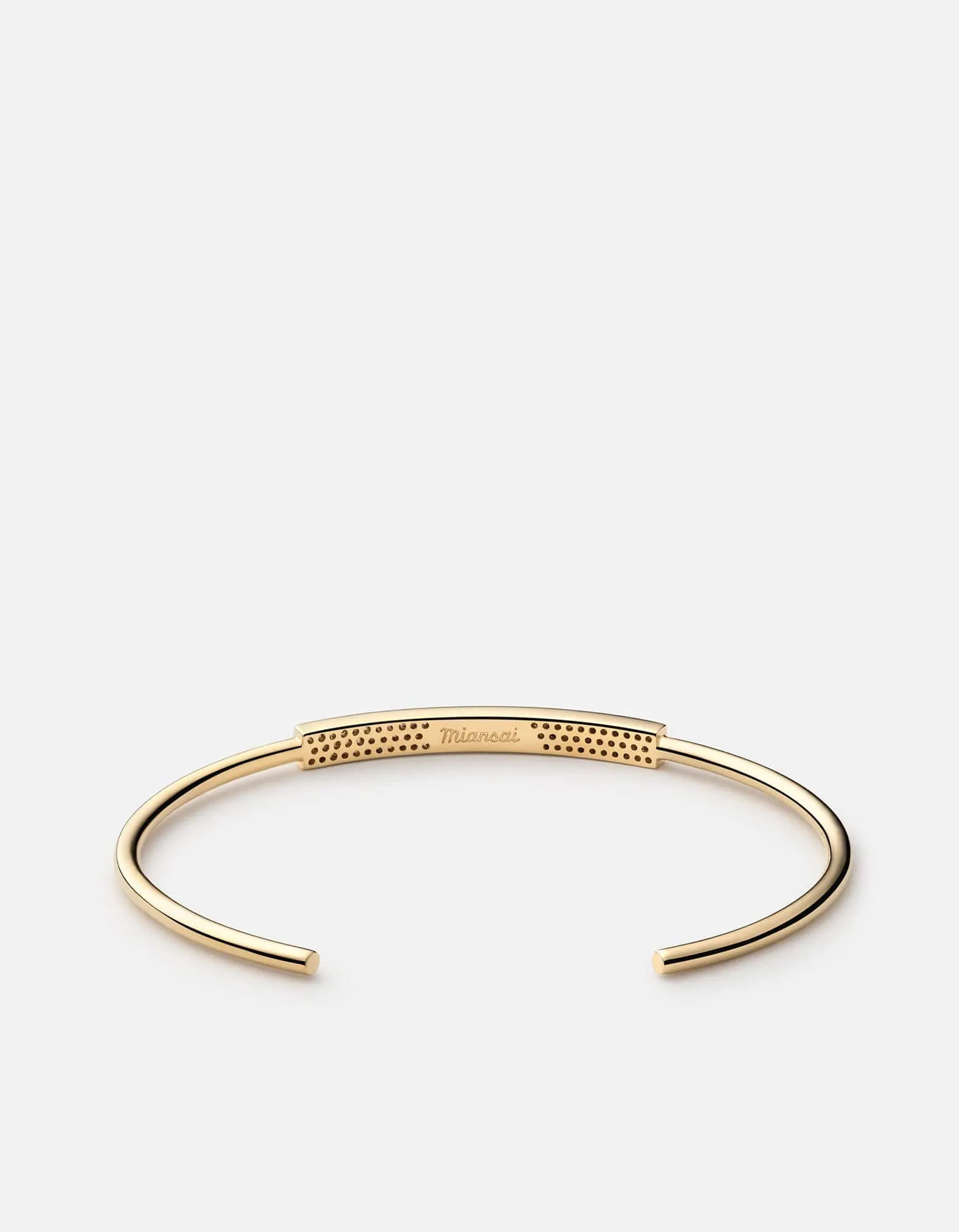 ID Cuff, Gold Vermeil/Sapphire