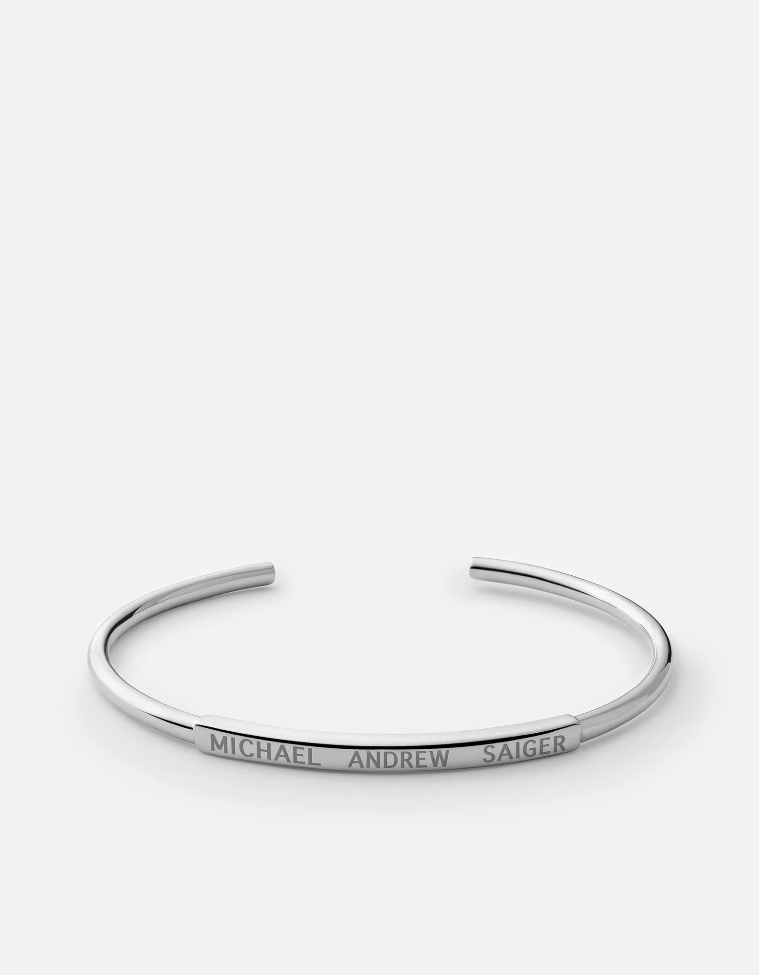 ID Cuff, Sterling Silver