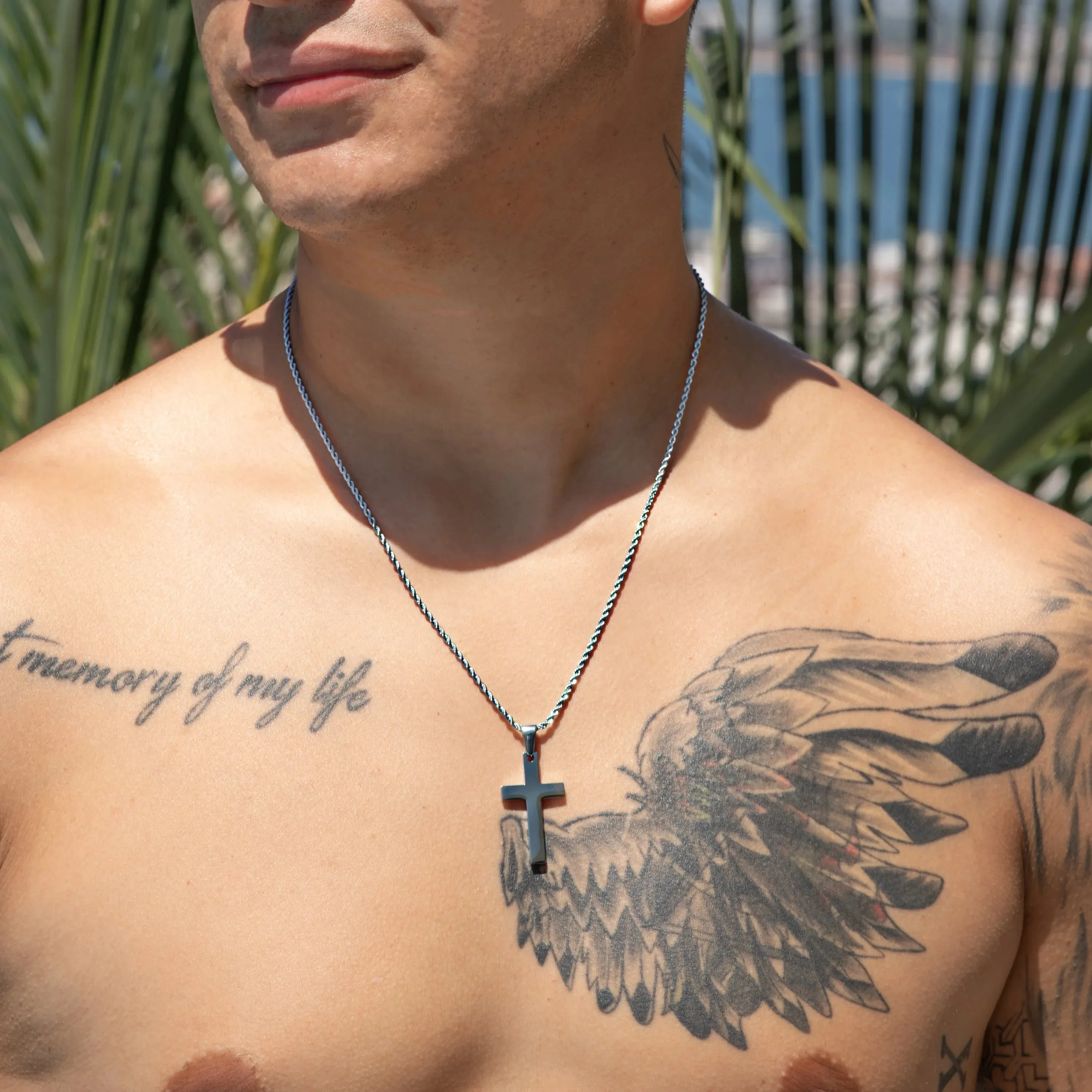Isareal Stainless Steel Rope Chain with Pendant